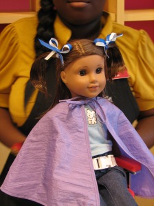 The Doll Hair Salon-a trim, style, and ribbons....for a small fee, of course.